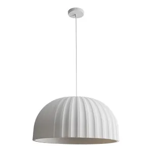 Calibo Rachis Modern Minimalist Fluted Dome Pendant 450mm by Calibo, a Pendant Lighting for sale on Style Sourcebook
