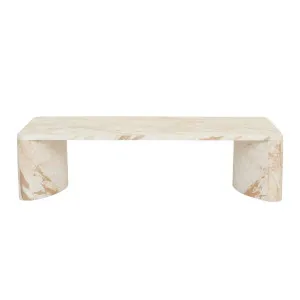 Verity Coffee Table - Golden White Marble by null, a Coffee Table for sale on Style Sourcebook