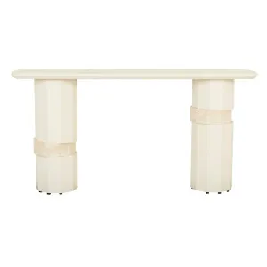 Everest Console Table - Shell - Natural Travertine by null, a Console Table for sale on Style Sourcebook