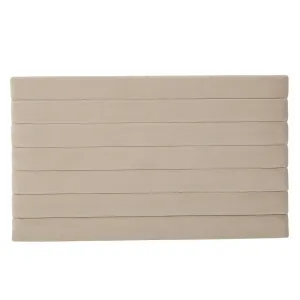 Hugo Panel Wide Bedhead - Pearl Velvet by GlobeWest, a Bed Heads for sale on Style Sourcebook