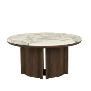 Leon Marble Coffee Table - Matt Ocean Marble - Tobacco Ash by null, a Coffee Table for sale on Style Sourcebook