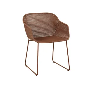 Montana Sleigh Dining Armchair - Brique Resin - Brique by null, a Chairs for sale on Style Sourcebook