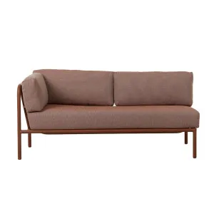 Mauritius Island Left Arm Sofa - Brique - Ecru by null, a Outdoor Sofas for sale on Style Sourcebook