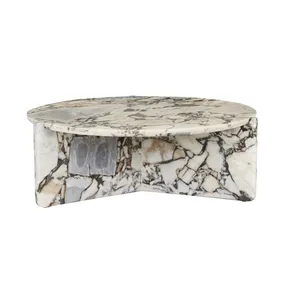 Venus Revolve Coffee Table - Satin Ocean Marble by GlobeWest, a Coffee Table for sale on Style Sourcebook