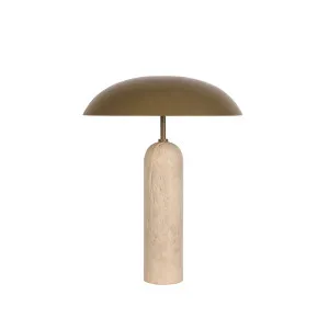 Easton Ellipse Table Lamp - Olive Green - Travertine by null, a Table & Bedside Lamps for sale on Style Sourcebook