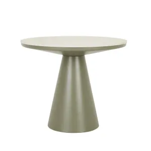 Valencia Round Dining Table - Faux White Travertine - Jungle Green by null, a Tables for sale on Style Sourcebook