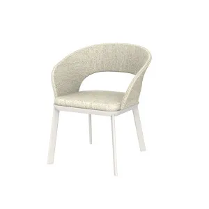 Portsea Vogue Dining Armchair - Oat - Ivory White by null, a Chairs for sale on Style Sourcebook