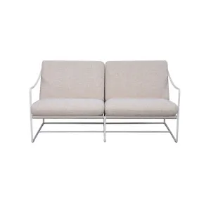 Allegra Outdoor 2 Seater Sofa - Wheat - White by null, a Outdoor Sofas for sale on Style Sourcebook