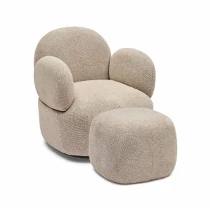Cleo Swivel Chair & Ottoman Set Hazel by Horgans, a Chairs for sale on Style Sourcebook