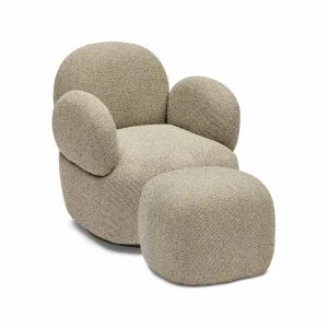Cleo Swivel Chair & Ottoman Set Pistachio by Horgans, a Chairs for sale on Style Sourcebook