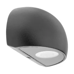Havit Serres Half-Dome LED Weatherproof Outdoor Wall Light Black by Havit, a Wall Lighting for sale on Style Sourcebook