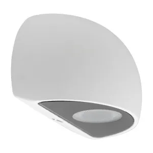 Havit Serres Half-Dome LED Weatherproof Outdoor Wall Light White by Havit, a Wall Lighting for sale on Style Sourcebook