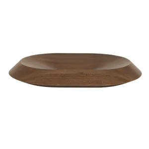 Noma Bevel Oval Bowl Large - Carbon Teak by null, a Decorative Plates & Bowls for sale on Style Sourcebook