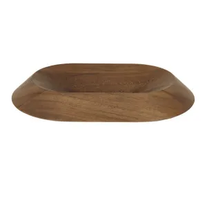 Noma Bevel Oval Bowl Small - Carbon Teak by null, a Decorative Plates & Bowls for sale on Style Sourcebook