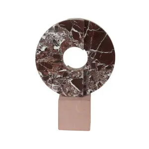 Rufus Halo Sculpture - Rosso Marble - Red Sandstone by null, a Statues & Ornaments for sale on Style Sourcebook