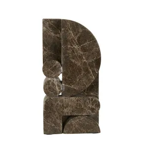 Rufus Monolith Sculpture - Emperador by null, a Statues & Ornaments for sale on Style Sourcebook