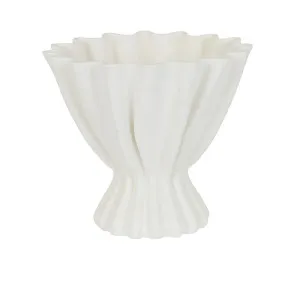 Forme Scallop Vase - Ivory by null, a Vases & Jars for sale on Style Sourcebook