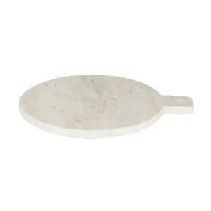 Aurora Rnd Paddle Board - White Marble by null, a Decorative Plates & Bowls for sale on Style Sourcebook