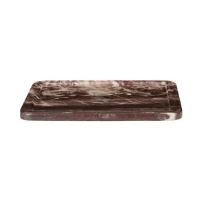 Rufus Indra Tray Square Large - Carmine Marble by null, a Decorative Plates & Bowls for sale on Style Sourcebook