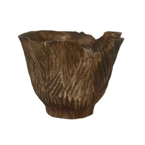 Acadia Flounce Bowl Large - Toffee by null, a Decorative Accessories for sale on Style Sourcebook