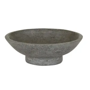 Acadia River Stone Footed Bowl - Grey by null, a Decorative Accessories for sale on Style Sourcebook