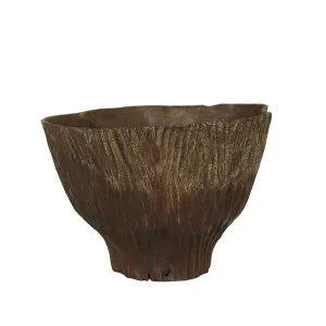 Acadia Flounce Bowl Medium - Toffee by null, a Decorative Accessories for sale on Style Sourcebook