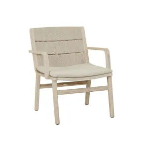 Sutton Occasional Chair - Mushroom - Aged Teak by GlobeWest, a Outdoor Furniture for sale on Style Sourcebook