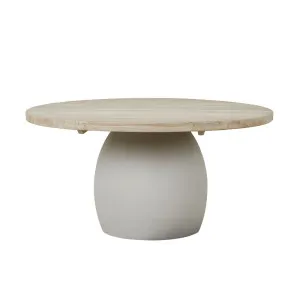 Collins Round Dining Table - Aged Teak - Cloud by GlobeWest, a Outdoor Furniture for sale on Style Sourcebook
