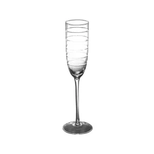 Abella Etched Champagne Flute Set 4 by Horgans, a Champagne Glasses for sale on Style Sourcebook