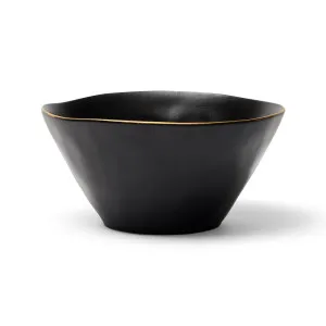 Amaro Salad Bowl Black Small by Horgans, a Decorative Plates & Bowls for sale on Style Sourcebook