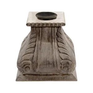 White Wash Wood Candleholder by Horgans, a Candle Holders for sale on Style Sourcebook