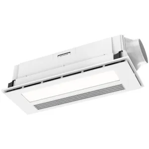 Brilliant Nevada 4 in 1 Premium Bathroom Heater with Exhaust Fan and LED Light Dual Motor White by Brilliant, a Exhaust Fans for sale on Style Sourcebook