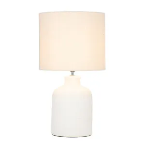 Mercator Maidstone Ceramic Table Lamp (E27) White by Mercator, a Table & Bedside Lamps for sale on Style Sourcebook