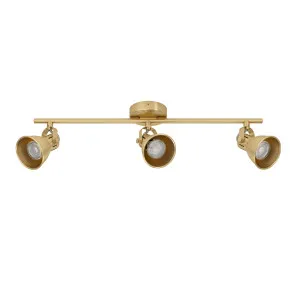 Eglo Seras 3 Light Cool White LED Spot Light Matt Brass by Eglo, a LED Lighting for sale on Style Sourcebook