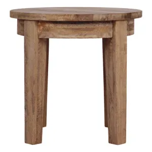 Sorrento Round Side Table 55cm in Mangowood Havana by OZ Design, a Side Table for sale on Style Sourcebook
