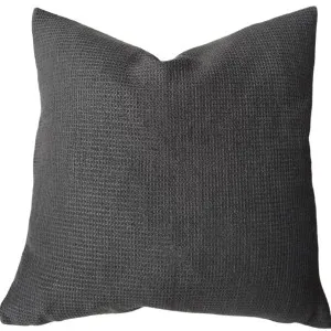 PREORDER MID AUGUST DROP | Dariana Linen Blend Cushion 60cm Square - Charcoal by null, a Cushions, Decorative Pillows for sale on Style Sourcebook