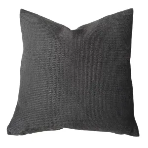 PREORDER MID AUGUST DROP | Dariana Linen Blend Cushion 50cm Square - Charcoal by null, a Cushions, Decorative Pillows for sale on Style Sourcebook