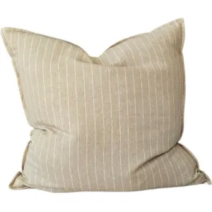 PREORDER MID AUGUST DROP | Everly Pure Linen Cushion 55cm Square - Peach Yellow by null, a Cushions, Decorative Pillows for sale on Style Sourcebook