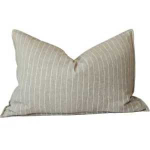 PREORDER MID AUGUST DROP | Everly Pure Linen Cushion 40x60cm Lumbar - Khaki by null, a Cushions, Decorative Pillows for sale on Style Sourcebook
