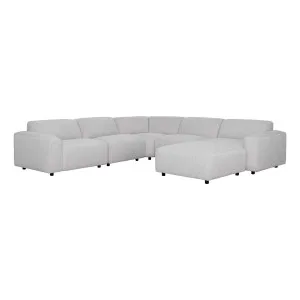 Harry 7 Seater Modular Sofa + Ottoman in Cobble Linen by OZ Design, a Sofas for sale on Style Sourcebook