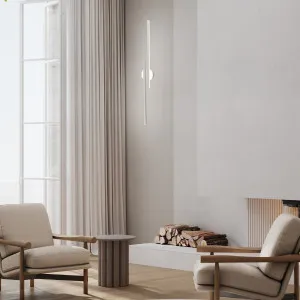 CLA Racha Minimalist Double Tube LED Wall Light with Built In Switch White by Compact Lamps Australia, a Wall Lighting for sale on Style Sourcebook