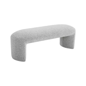 Ex Display - Everet 1.2m Long Ottoman Bench - Pepper Boucle by Interior Secrets - AfterPay Available by Interior Secrets, a Benches for sale on Style Sourcebook