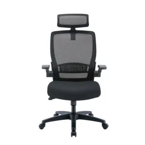 Ex Display - Cresta Mesh Ergonomic Office Chair - Black by Interior Secrets - AfterPay Available by Interior Secrets, a Chairs for sale on Style Sourcebook