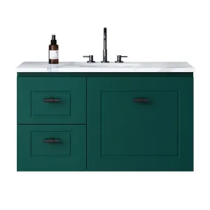 Nevada Classic Vanity 900mm Centre Mineral Composite Basin Upgrade SilkSurface UC Top Wall hung by Timberline, a Vanities for sale on Style Sourcebook
