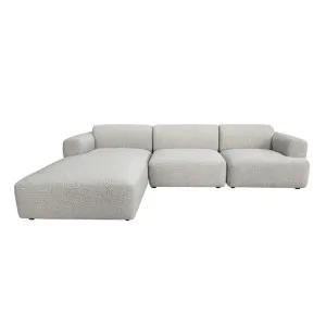 Juno Boulder 1 Seater Right Arm Sofa - Grey Speckle Boucle by null, a Sofas for sale on Style Sourcebook