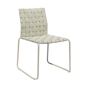 Quinn Dining Chair - Linen Grey - Matt Linen Grey by null, a Chairs for sale on Style Sourcebook