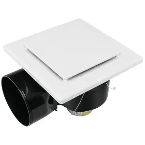 Fanco Luna Quiet Boost 250 Square Exhaust Fan With CCT LED Light White by Fanco, a Exhaust Fans for sale on Style Sourcebook