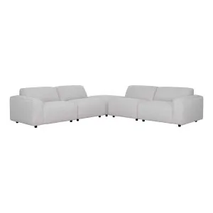 Harry 6 Seater Modular Sofa + Ottoman in  Cobble Linen by OZ Design, a Sofas for sale on Style Sourcebook