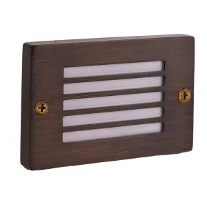 Havit Ardam Small Rectangular LED Weatherproof Exterior Wall/Step Light Antique Brass by Havit, a Outdoor Lighting for sale on Style Sourcebook