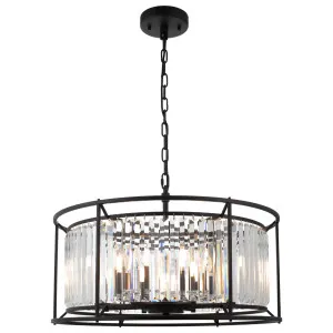 Cougar Amelia Black Modern Luxe Clear Crystal Pendant Extra Large by Cougar, a Chandeliers for sale on Style Sourcebook